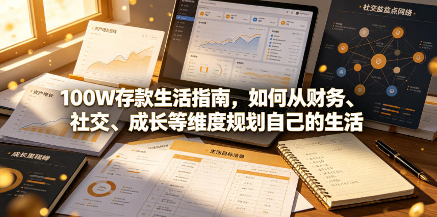付费文章：100W存款生活指南，如何从财务、社交、成长等维度规划自己的生活-云创网