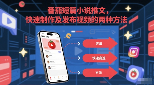 番茄短篇小说推文，快速制作及发布视频的两种方法-云创网