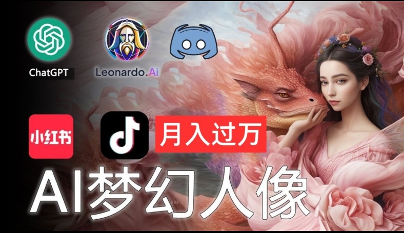AI摄影梦幻人像：零基础也能月入过万的秘密【揭秘】-云创网