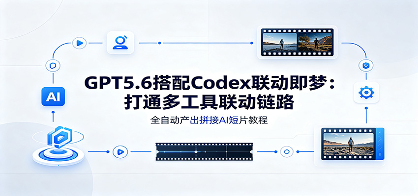 GPT5.6搭配Codex联动即梦：打通多工具联动链路，全自动产出拼接AI短片教程-云创网