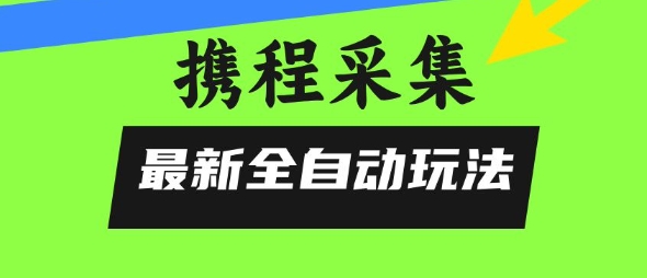 携程信息采集全自动玩法，0风控，无脑开干【揭秘】-云创网