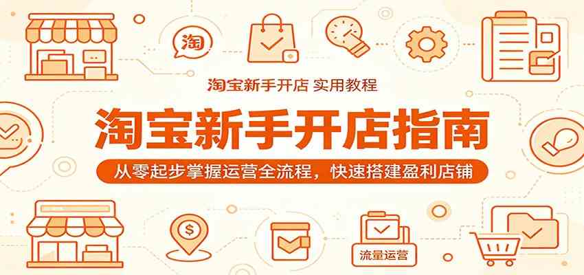 淘宝新手开店指南：从零起步掌握运营全流程，快速搭建盈利店铺-云创网