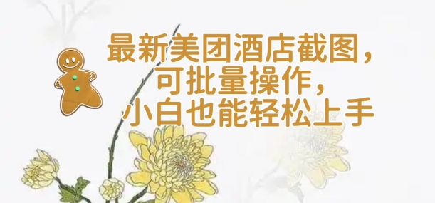 【轻云】最新美团酒店截图，可批量操作，小白也能轻松上手-云创网