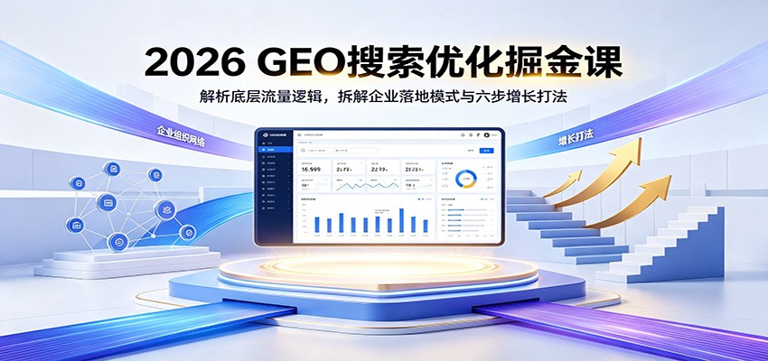 2026 GEO搜索优化掘金课：解析底层流量逻辑，拆解企业落地模式与六步增长打法-云创网