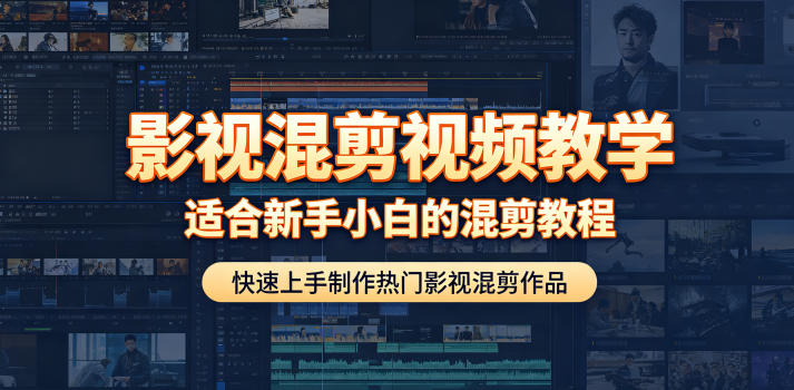 影视混剪视频教学，适合新手小白的混剪教程，快速上手制作热门影视混剪作品-云创网