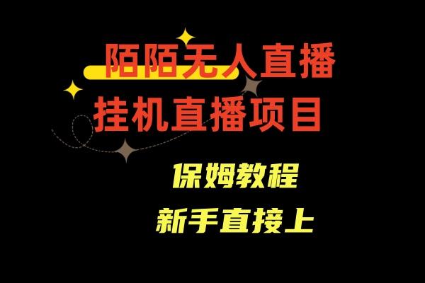 收费1980的，陌陌无人直播，通道人数少，新手容易上手-云创网