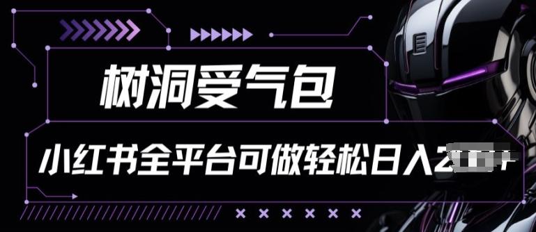 小红书等全平台树洞受气包项目，轻松日入一两张【揭秘】-云创网