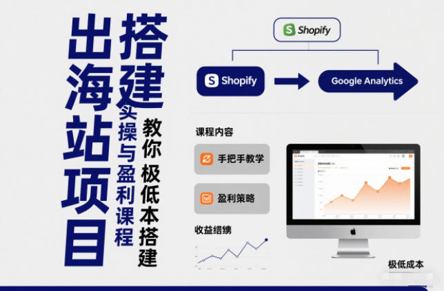 小淘出海站项目，搭建实操与盈利课程，手把手教你用极低成本搭建-云创网
