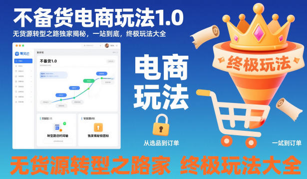 不备货电商玩法1.0，​无货源转型之路独家揭秘，一站到底，终极玩法大全-云创网