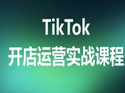 TikTok开店运营实战课程，TK跨境电商实操全流程-云创网