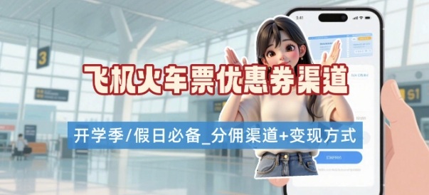 学生党必看！机票火车票优惠券申请渠道 + 项目打法，开学季节日速存-云创网