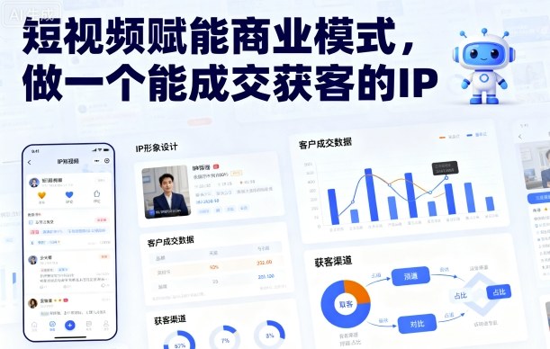 短视频赋能商业模式，做一个能成交获客的IP(更新)-云创网