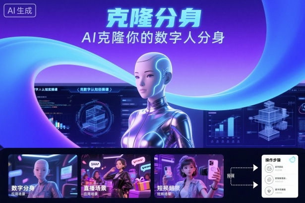 AI数字人认知实操课，克隆你的数字人分身-云创网
