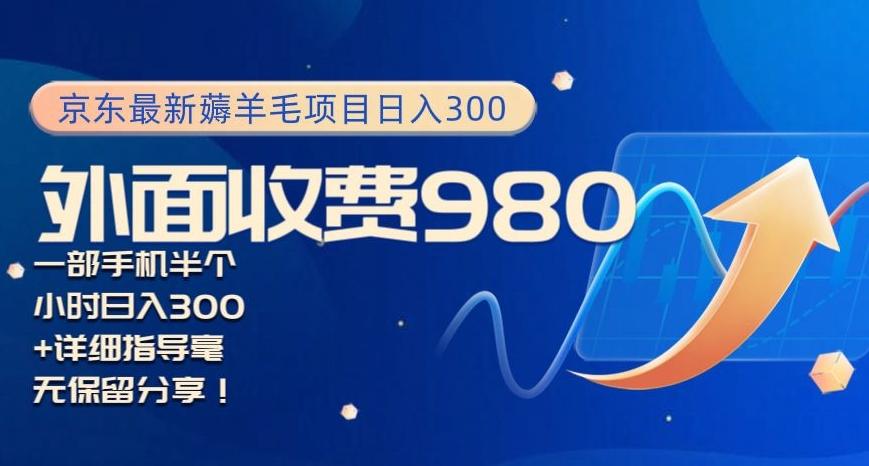 京东最新薅羊毛项目小白怎么做到日入300+一部手机半小时搞定-云创网