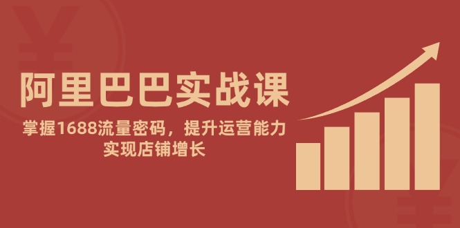 阿里巴巴实战课：掌握1688流量密码，提升运营能力，实现店铺增长-云创网