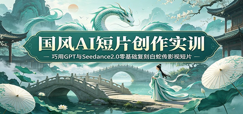 国风AI短片创作实训：巧用GPT与Seedance2.0零基础复刻白蛇传影视短片-云创网