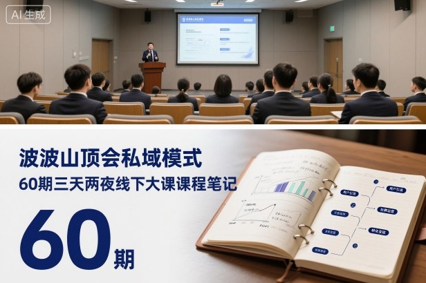 波波山顶会私域模式60期三天两夜线下大课课程笔记(文档)-云创网